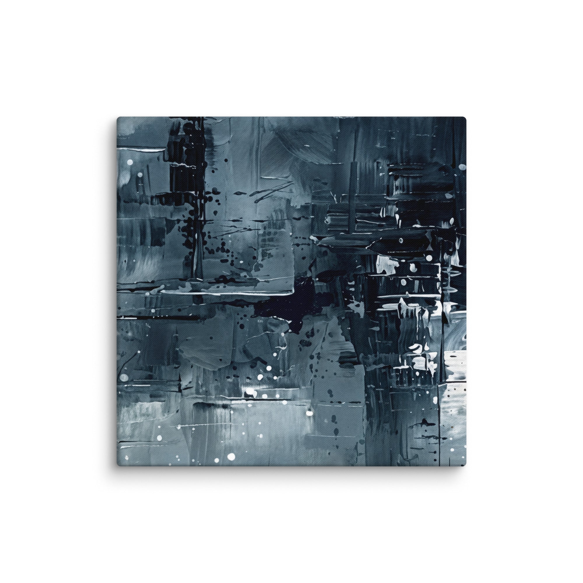 Amidst canvas print with product details shown in 28 x 28 inch large size