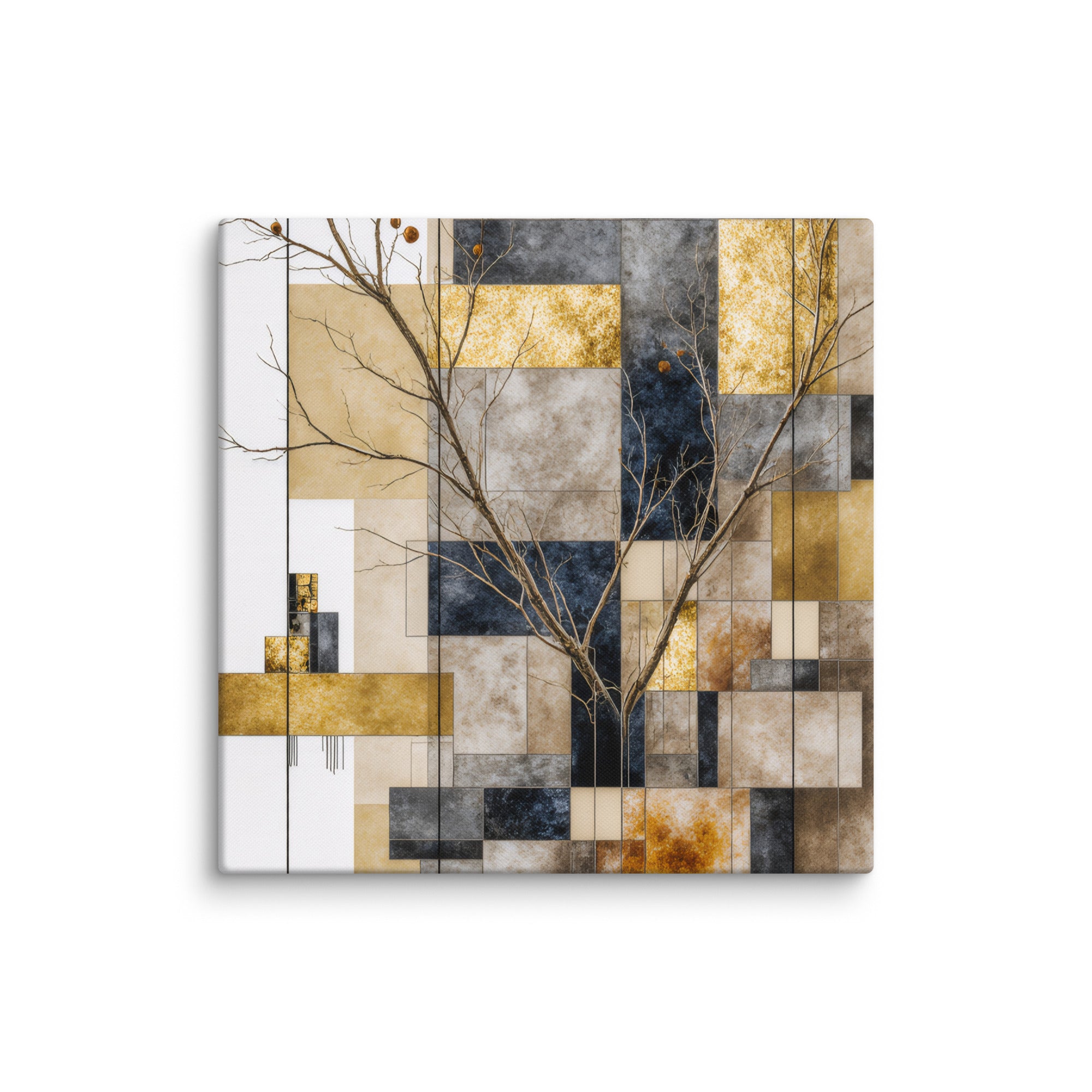 Solari canvas print shown in wall display view in 24 x 32 inch large size