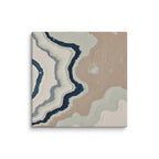 Karst canvas artwork with limestone-like textures and deep charcoal shadows, shown on white.