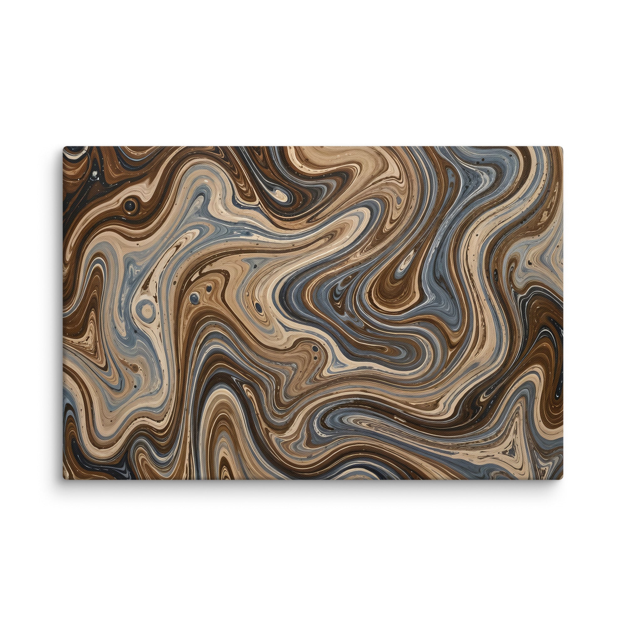 Café Mocha canvas print, wall display view in 26 x 40 inch statement piece