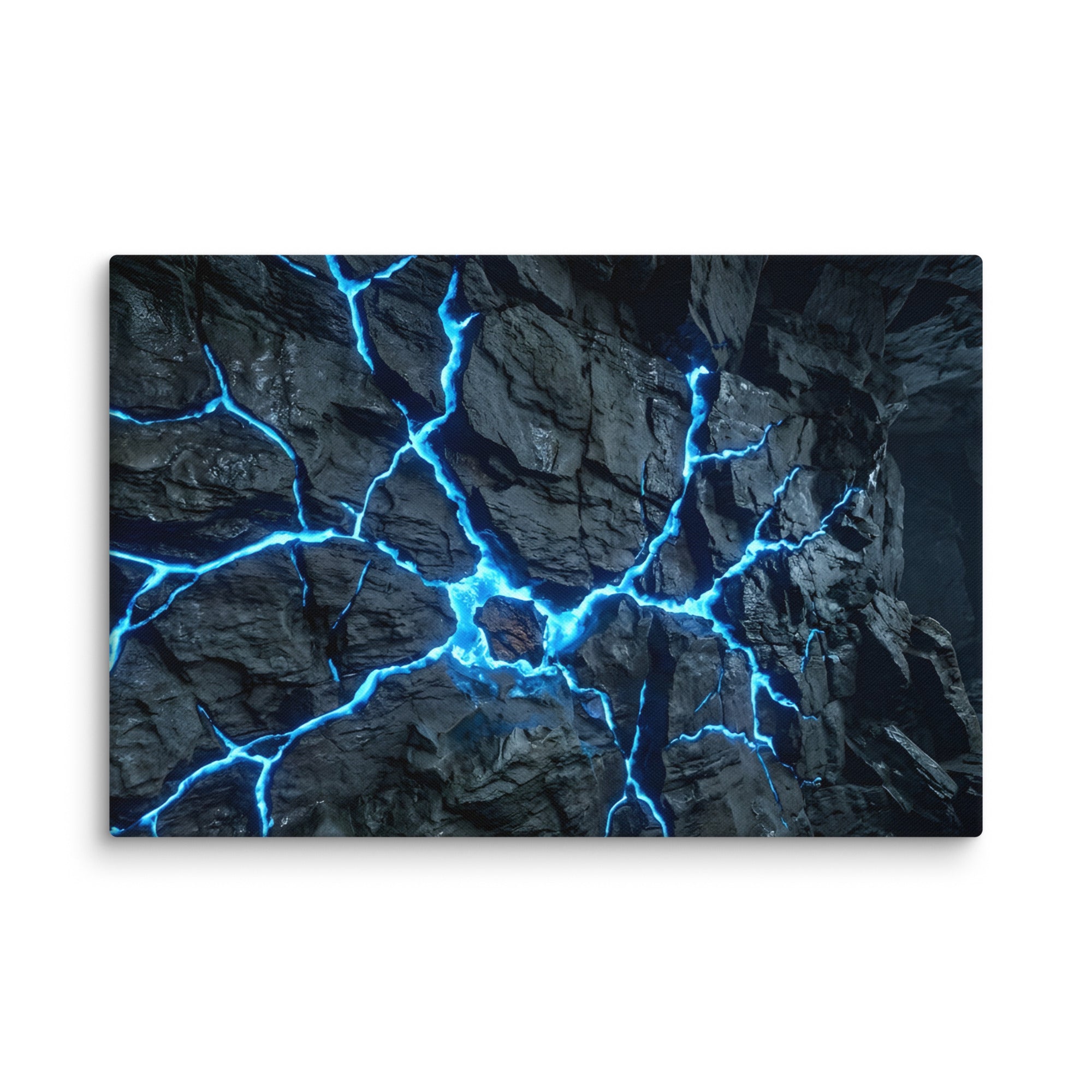 Vesicle canvas print shown in wall display view in 28 x 40 inch statement piece