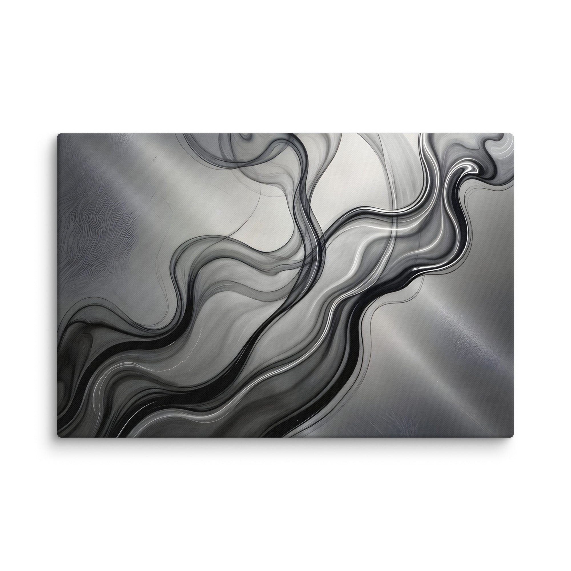 Smoke wall art product image as a canvas print in 24 x 36 inch statement piece