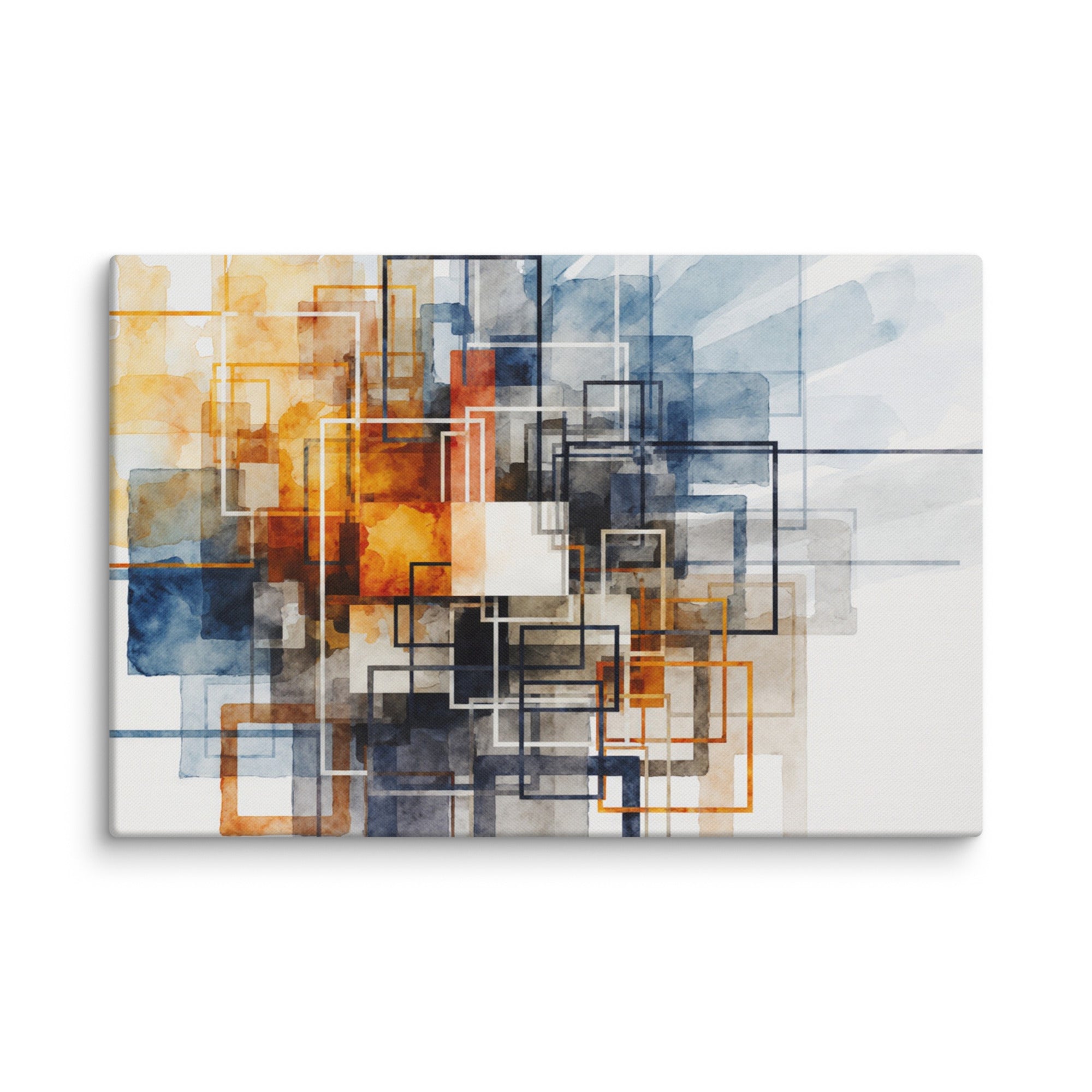 Tessera canvas print shown in wall display view in 24 x 32 inch large size