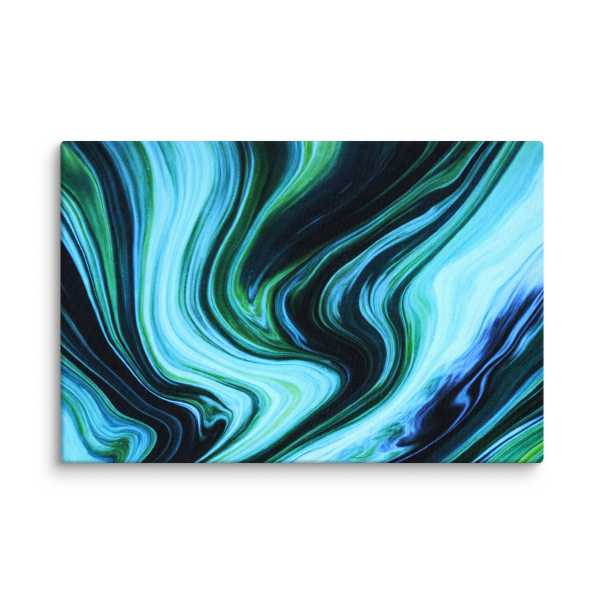 Velocity canvas print shown in wall display view in 24 x 32 inch large size