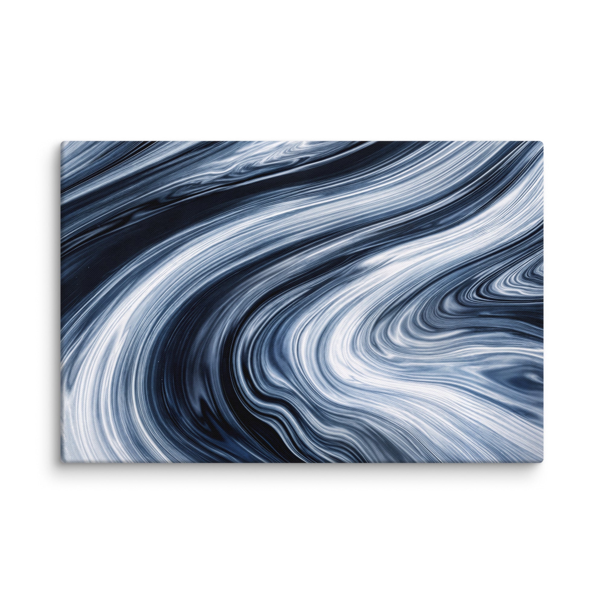 Vortex canvas print shown in wall display view in 24 x 32 inch large size