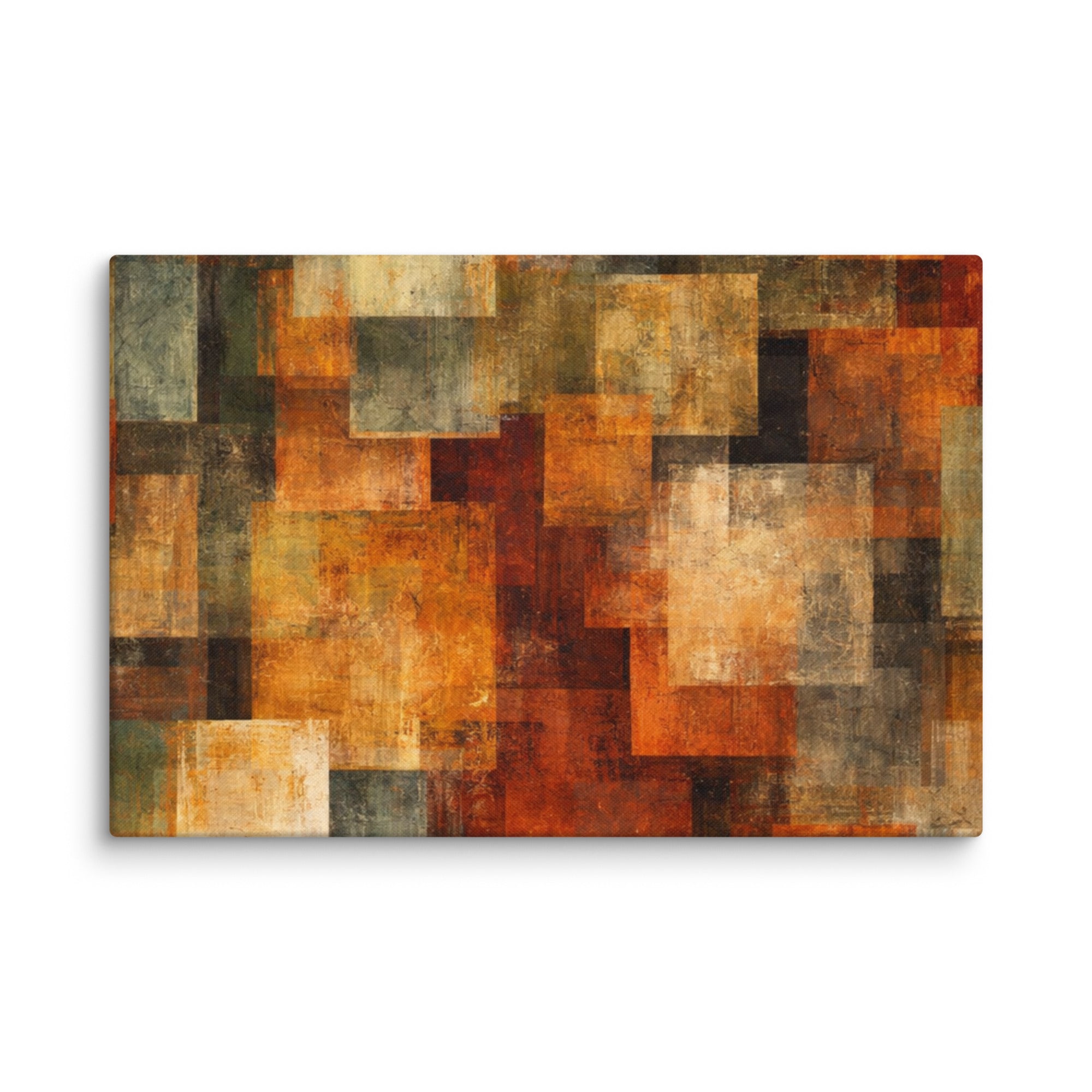 Harvest canvas print shown in wall display view in 24 x 32 inch large size