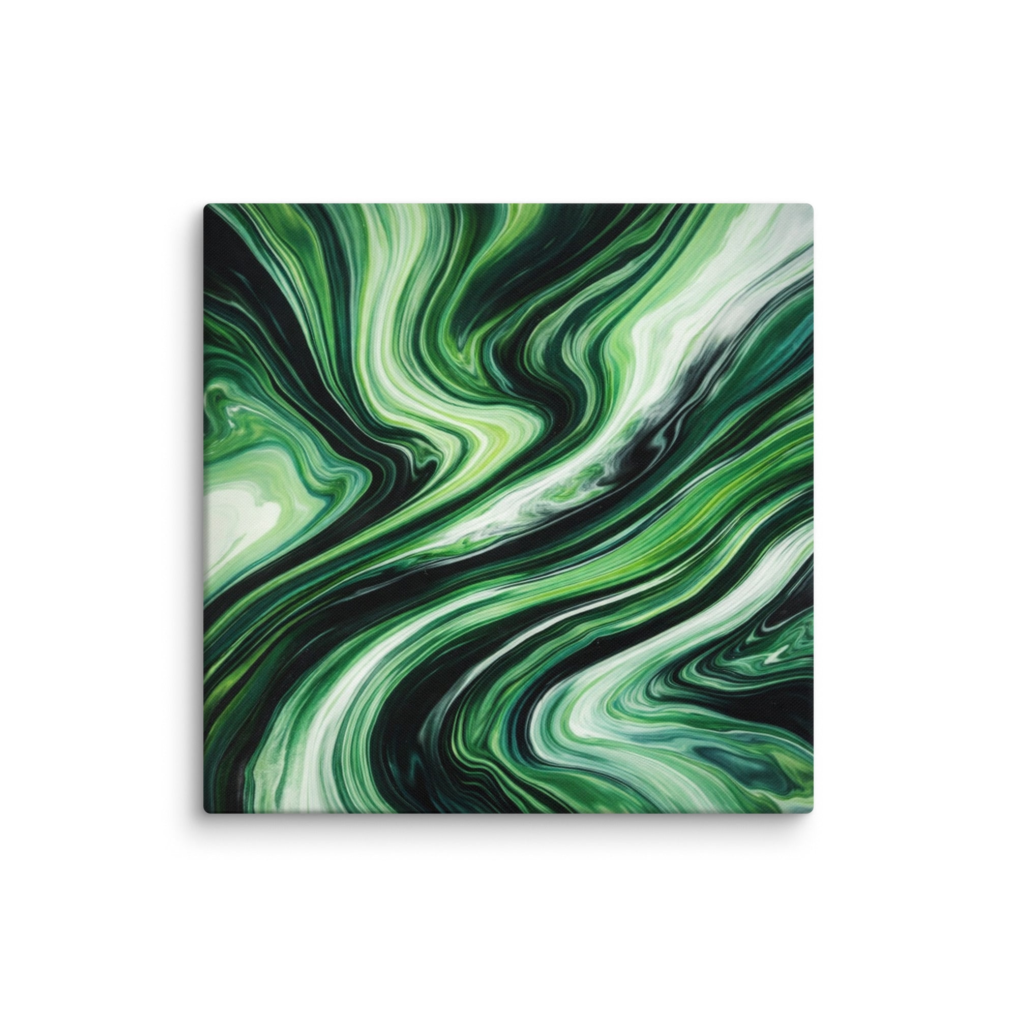 Verdant canvas print shown in wall display view in 28 x 40 inch statement piece