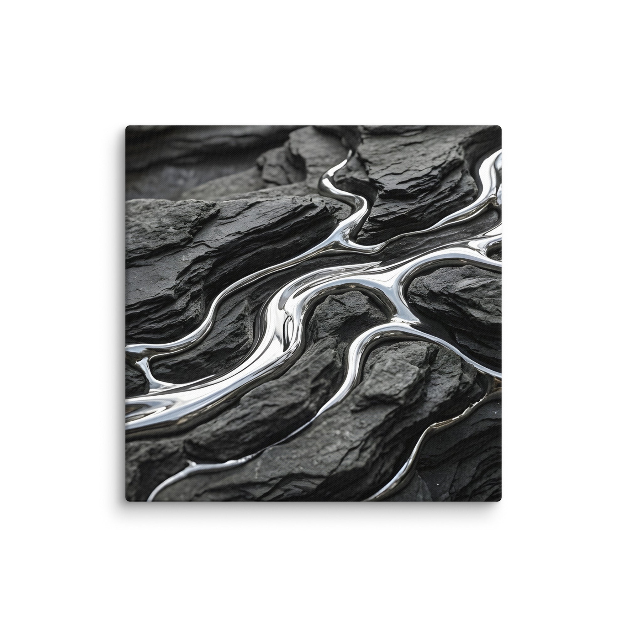 Basalt canvas print, wall display view in 26 x 40 inch statement piece