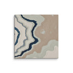 Karst canvas artwork with limestone-like textures and deep charcoal shadows, shown on white.