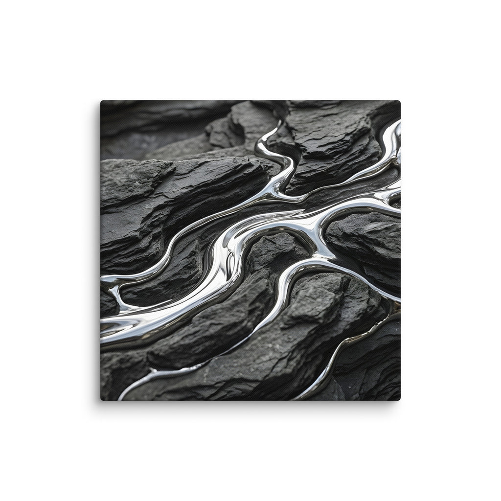 Basalt canvas print product image in 28 x 28 inch large size