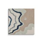 Karst canvas artwork with limestone-like textures and deep charcoal shadows, shown on white.