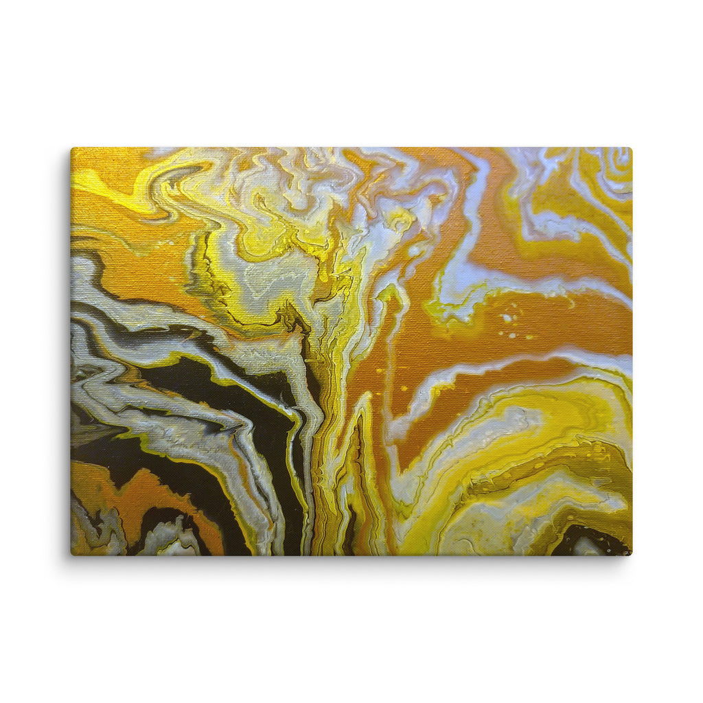 Golden Surge canvas print with product details shown