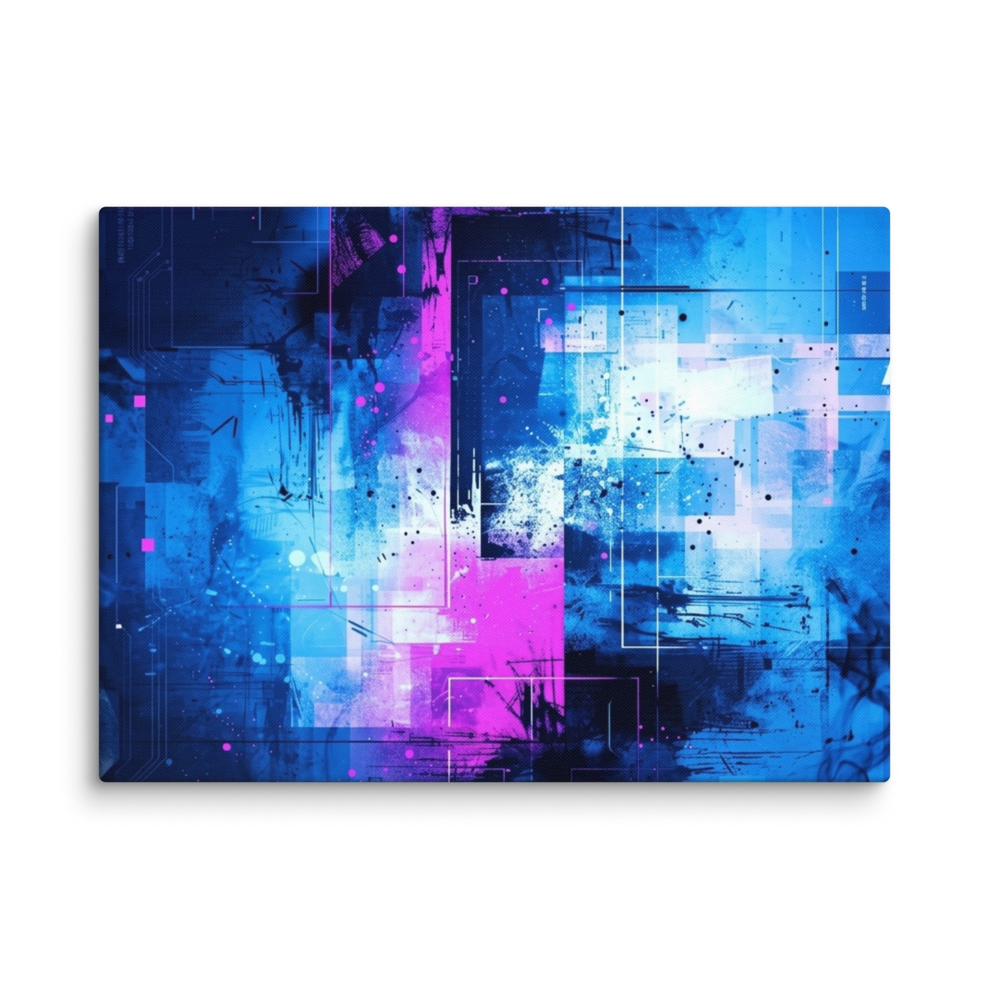 Canvas 'Neon wall art wall display image in 26 x 26 inch large size
