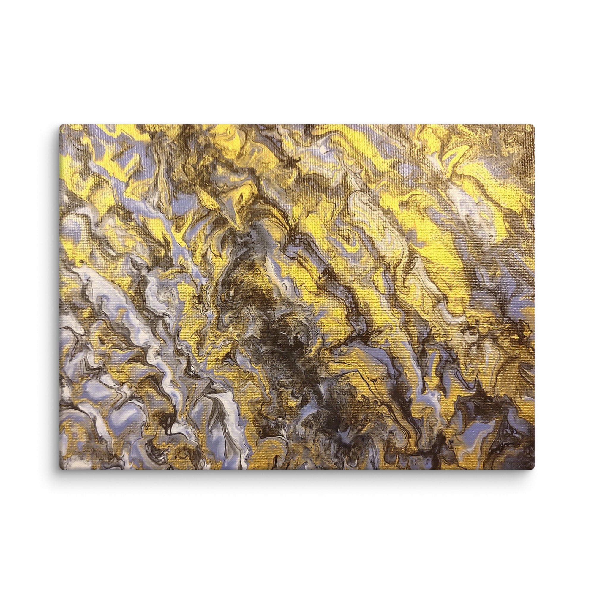 Gold Wave canvas print wall display image in 26 x 26 inch large size