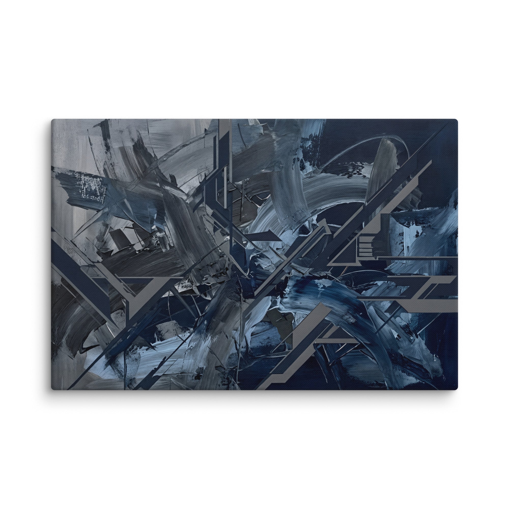 Torrent canvas urban product mockup in 30 x 60 inch statement piece