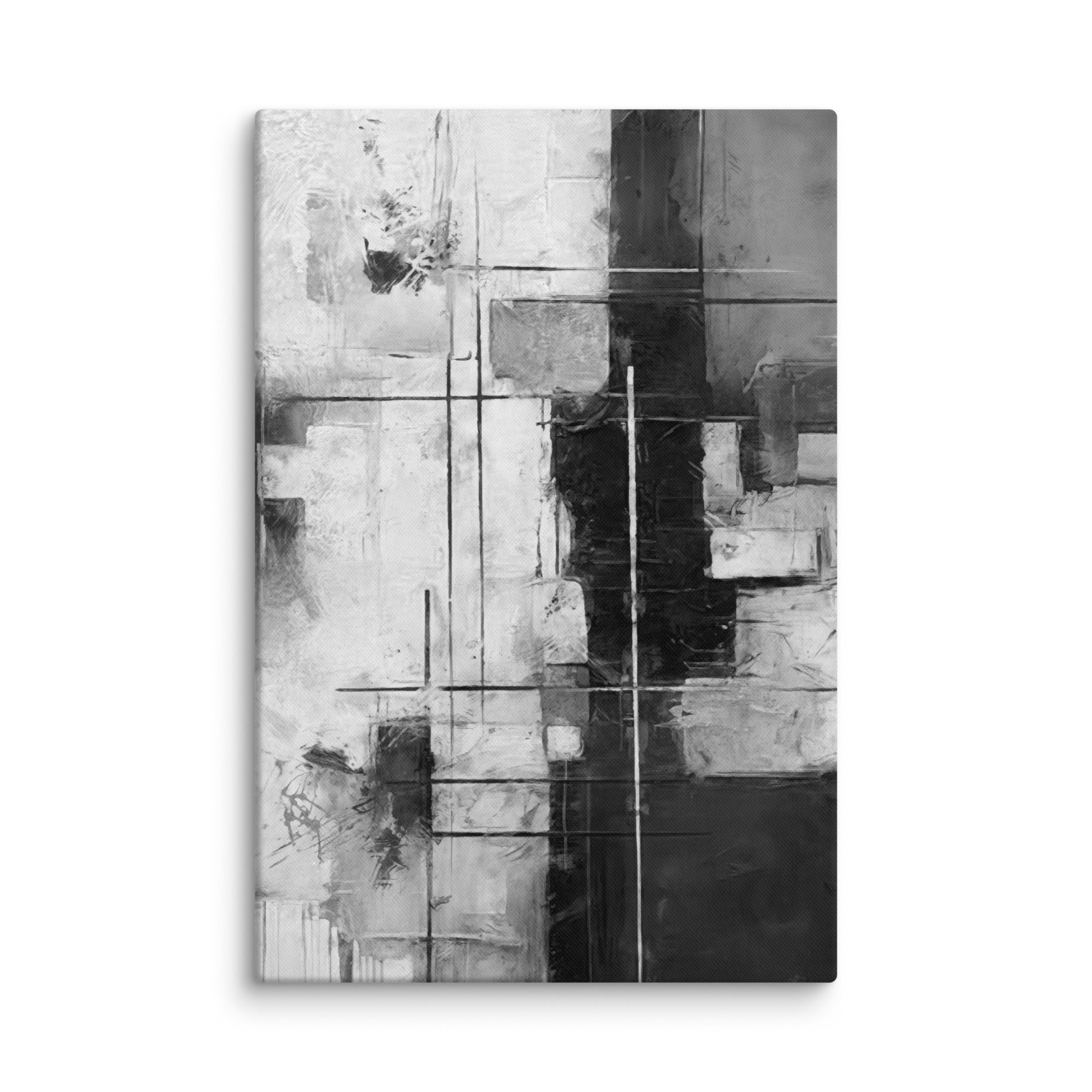 Beware canvas urban wall display image in 32 x 48 inch statement piece