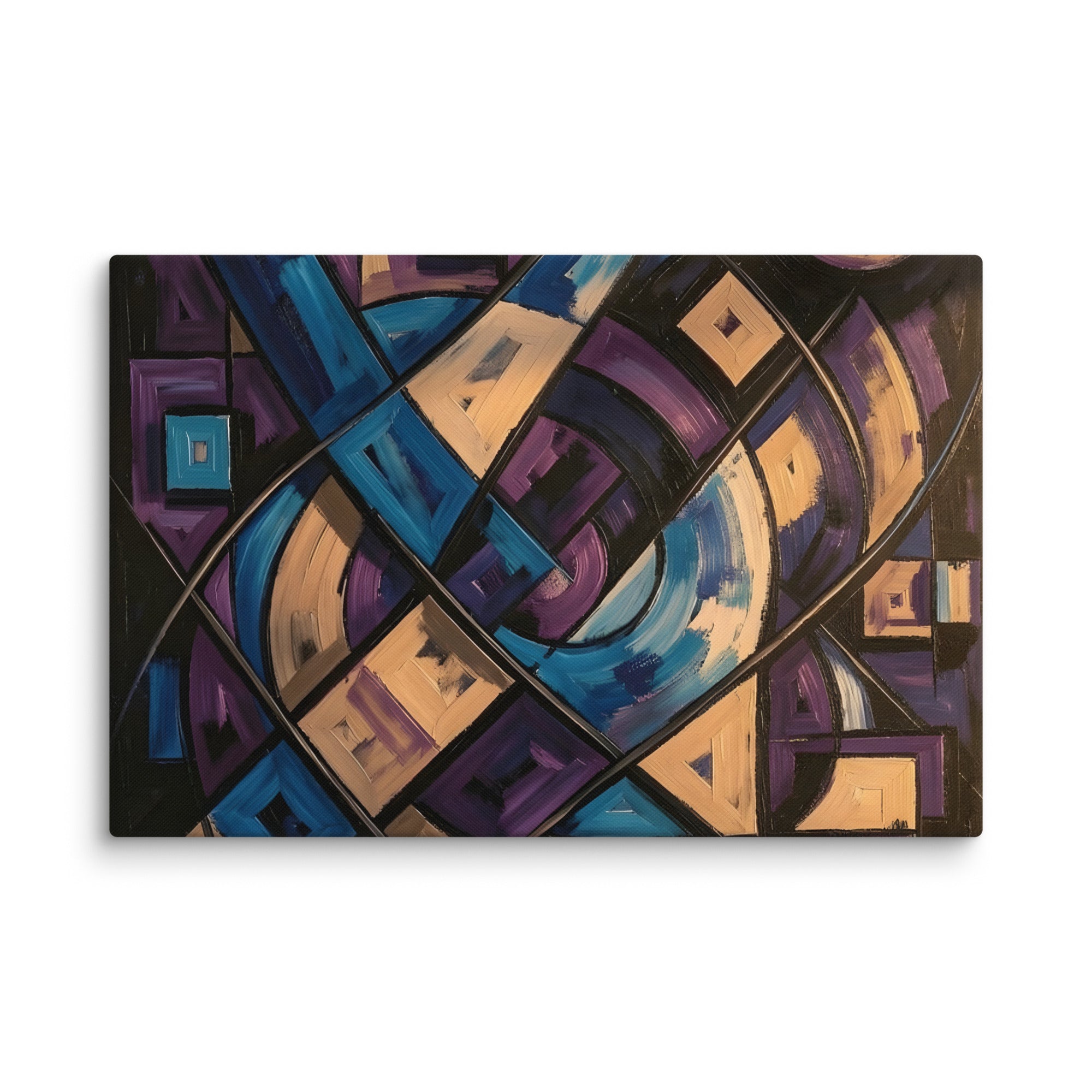 Relic canvas print shown in wall display view in 40 x 60 inch statement piece