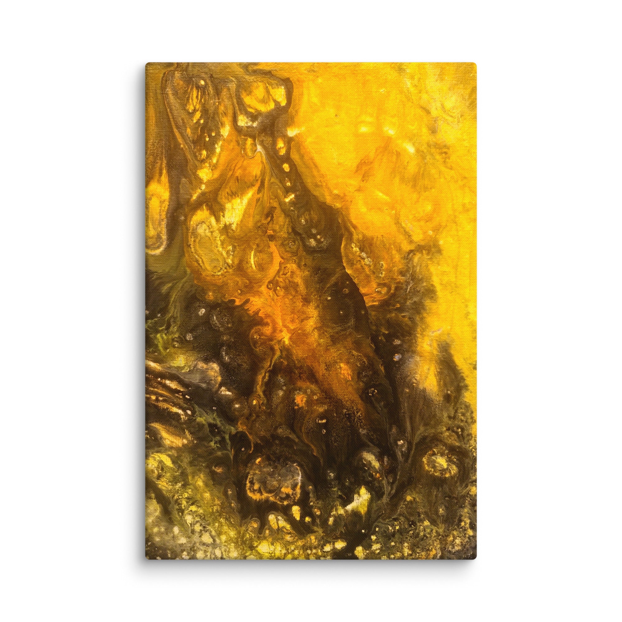 Flame canvas print wall display image in 30 x 60 inch statement piece