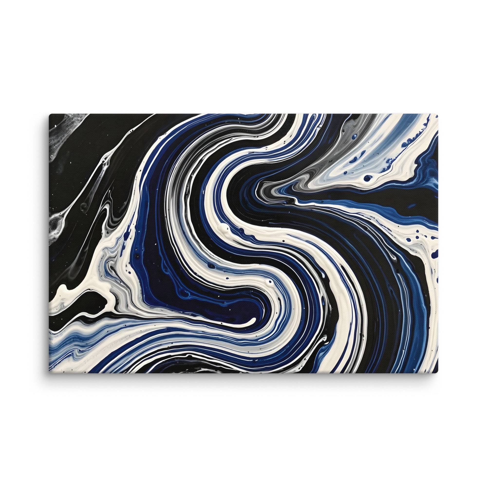 Midnight Surge canvas print product mockup in 26 x 40 inch statement piece