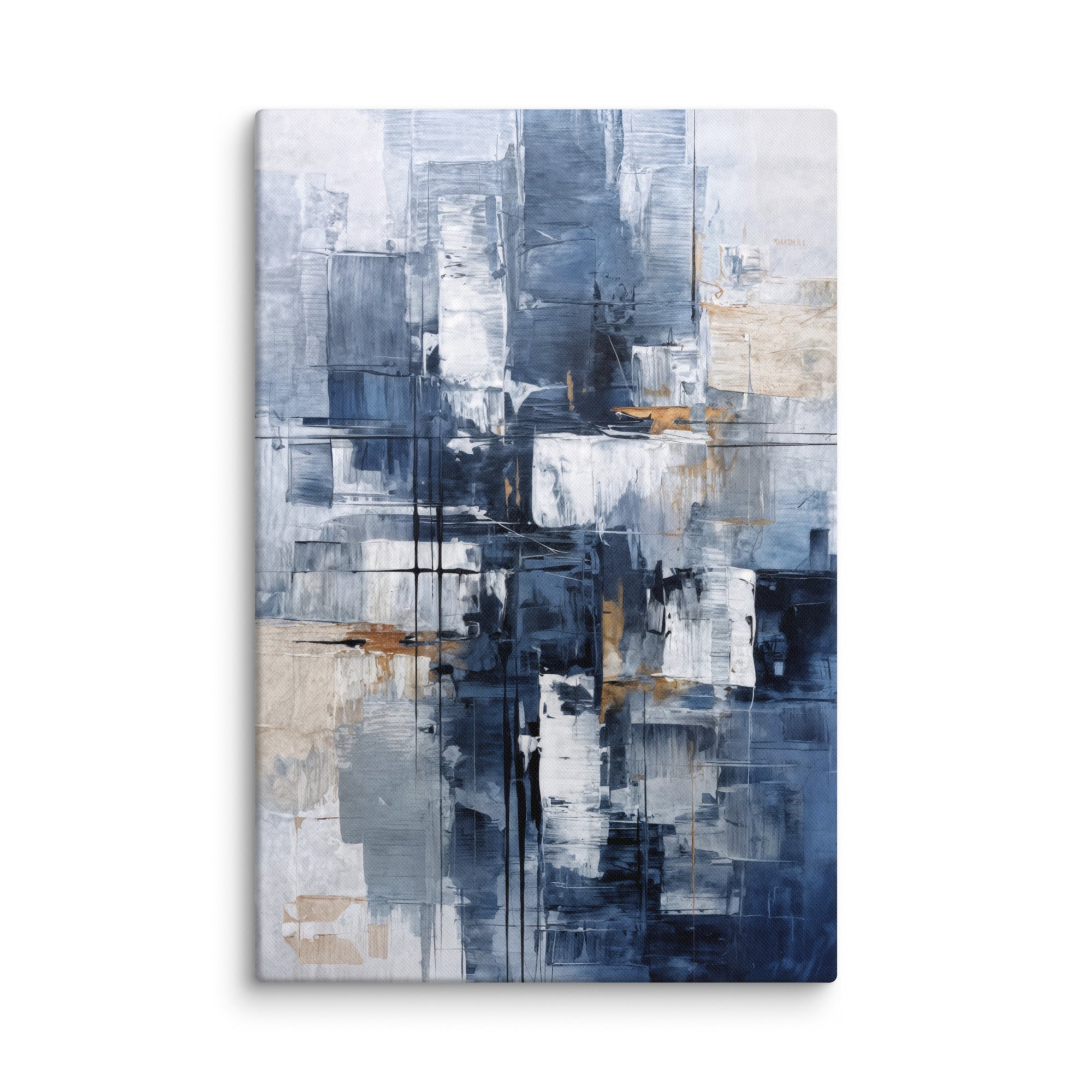 Push canvas print product mockup in 26 x 40 inch statement piece