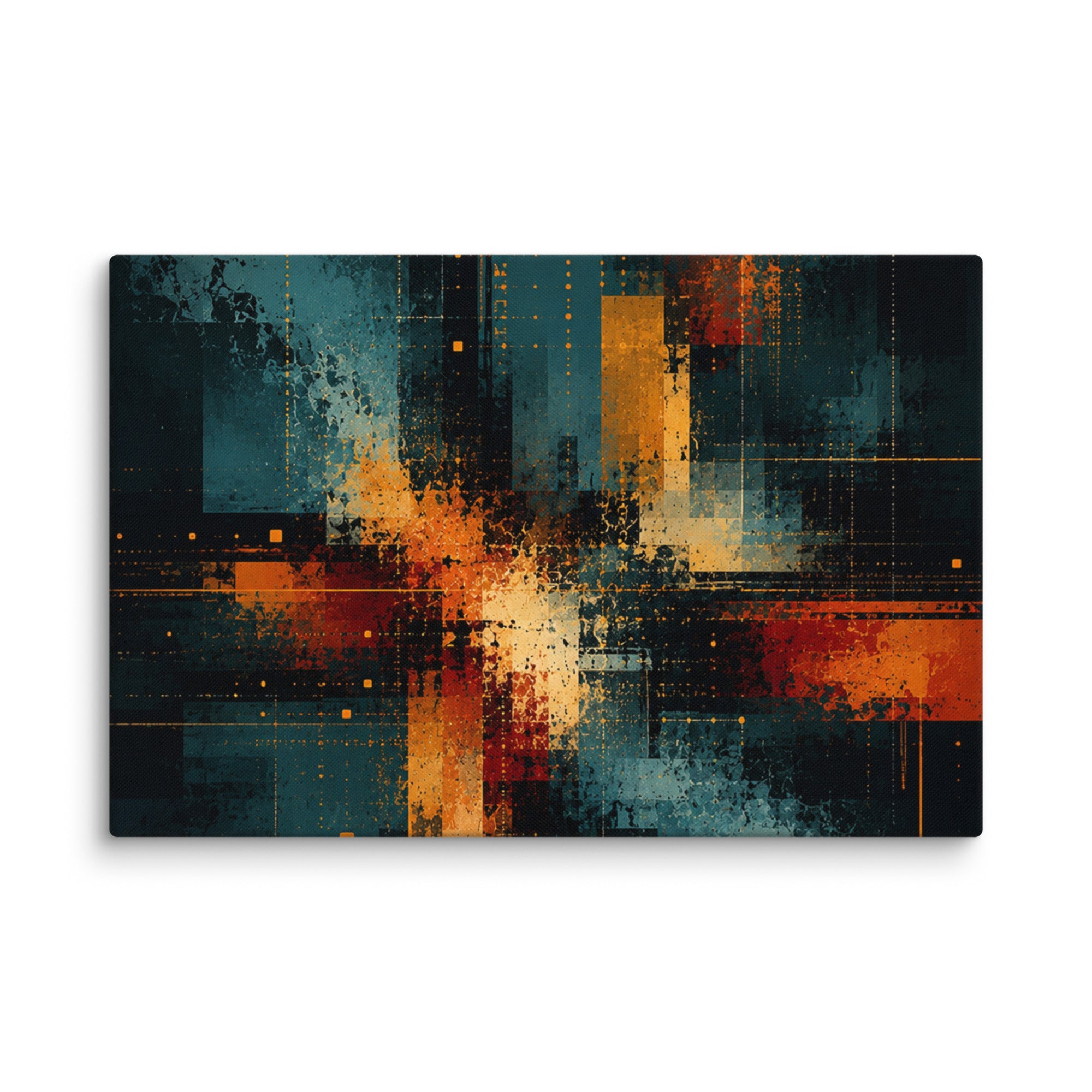 Axion canvas print product mockup in 26 x 40 inch statement piece