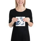 Slate X wall art product image as a canvas print in 8 x 8 inch universal size