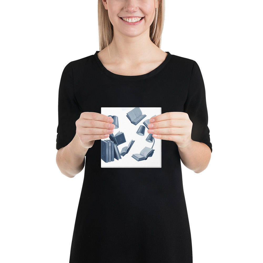Slate X wall art product image as a canvas print in 8 x 8 inch universal size