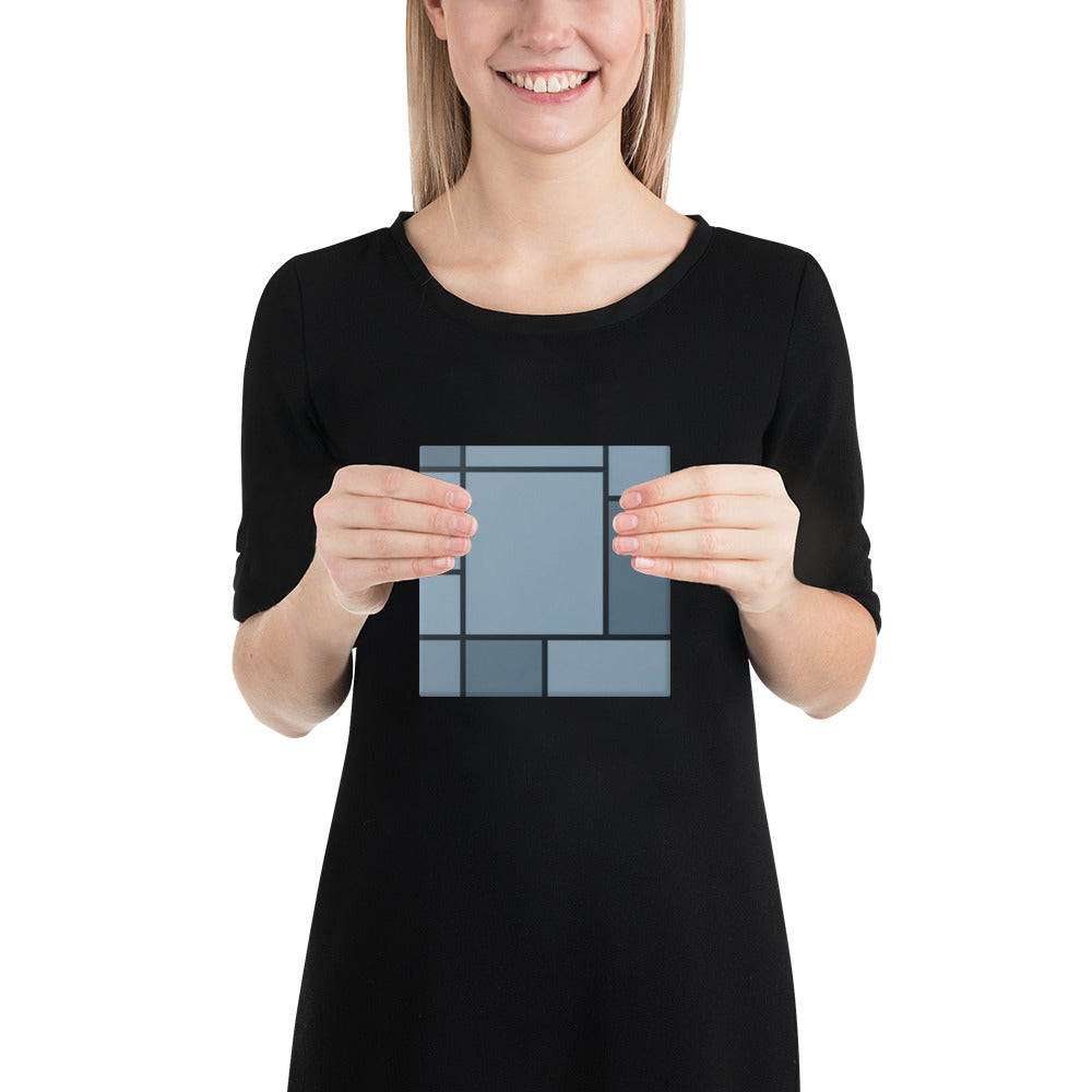 Slate XXIX canvas print front-facing product image in 10 x 10 inch universal size