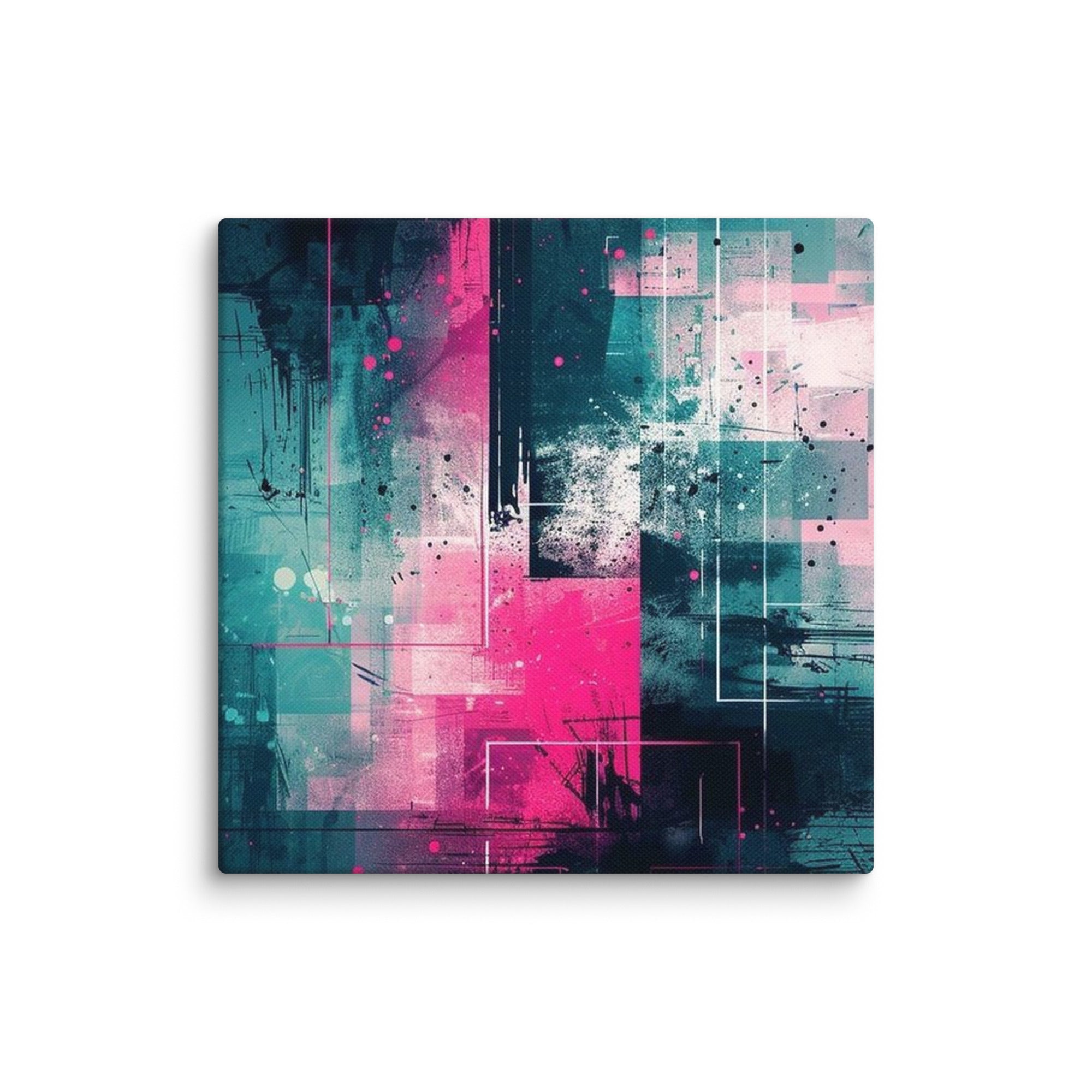Neona canvas print product view in 28 x 28 inch large size