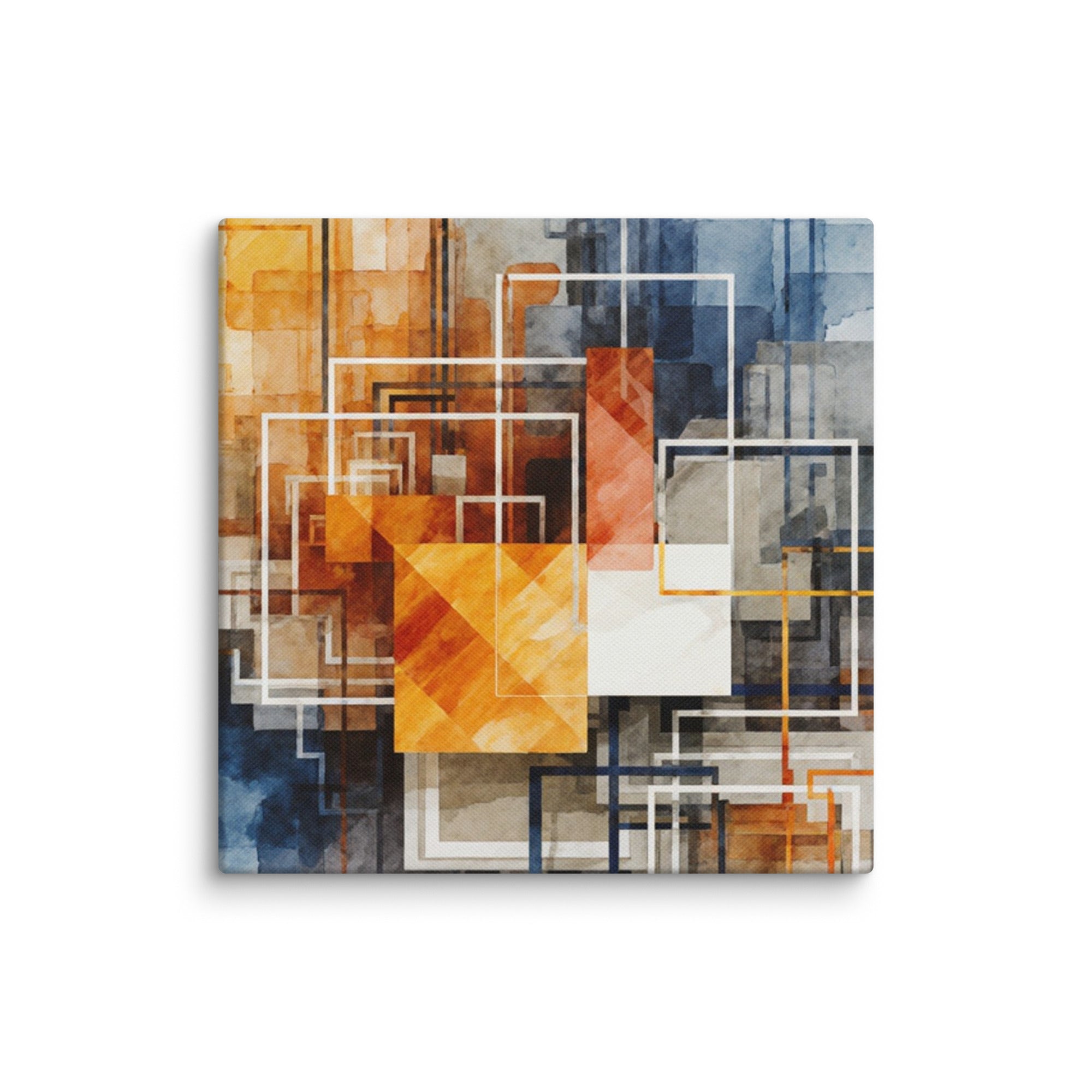Reticle canvas print product view in 28 x 28 inch large size