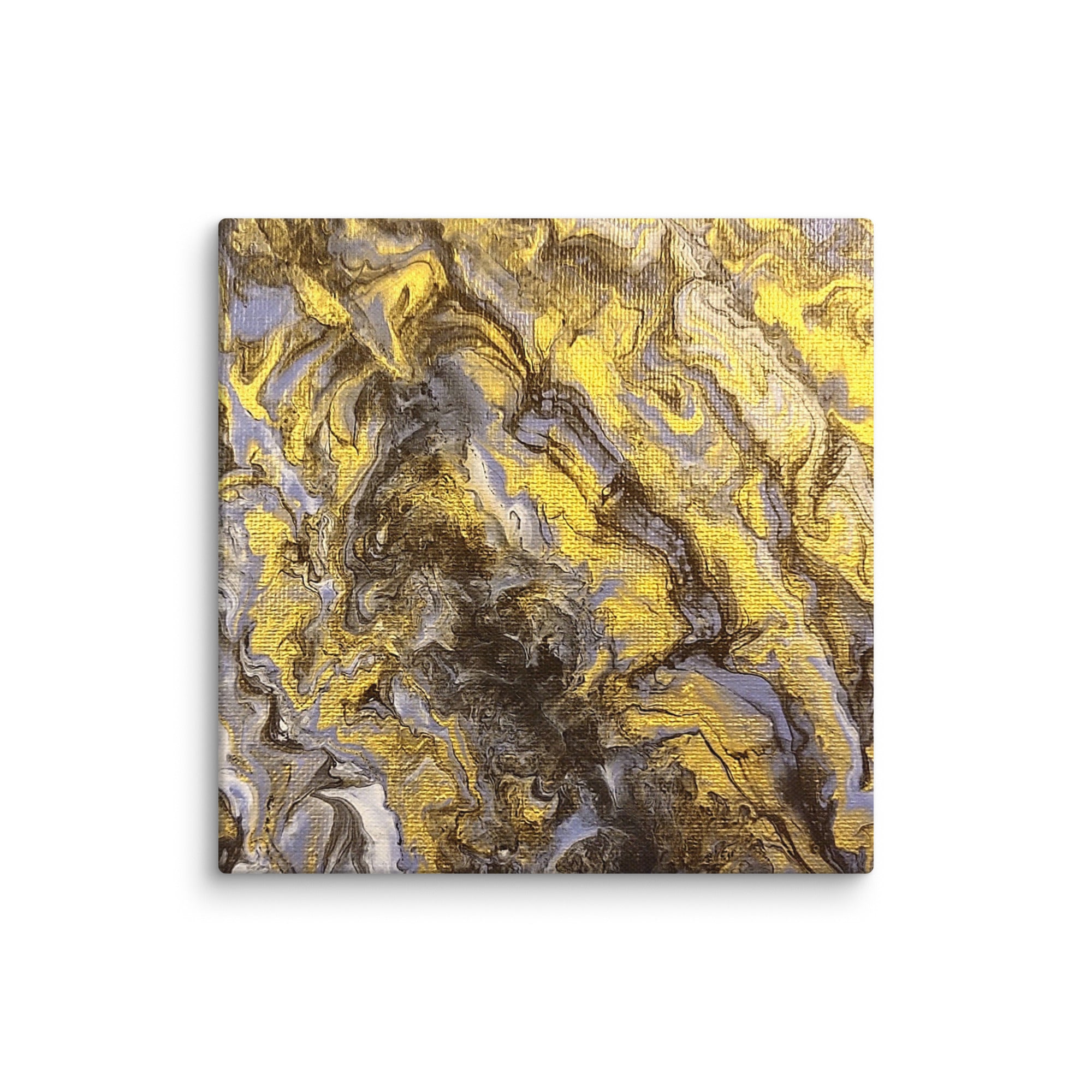 Gold Wave canvas print product view in 28 x 28 inch large size