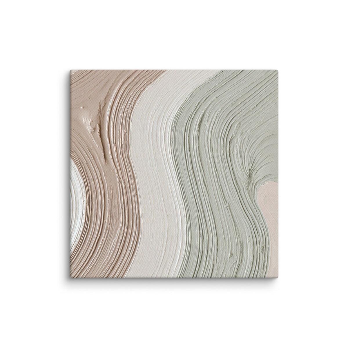 Talus canvas artwork with angular rock-like forms and deep charcoal contrasts, shown on white.