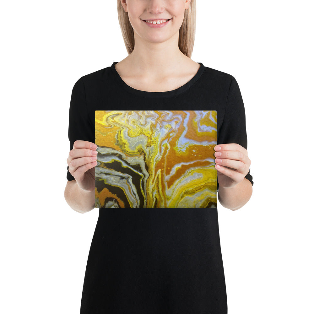 Golden Surge canvas print product view in 10 x 10 inch universal size