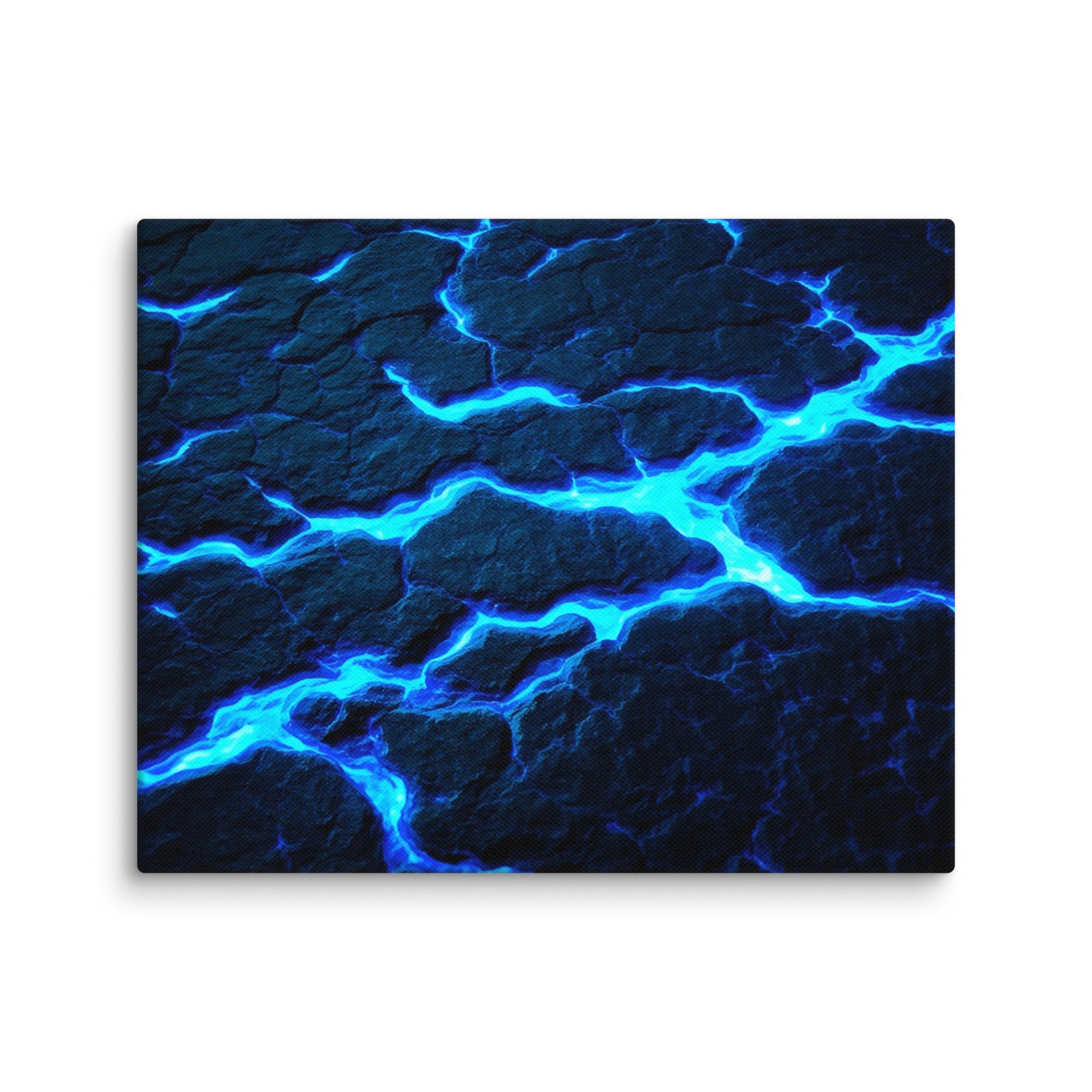 Dacite canvas print with product details shown in 30 x 30 inch statement piece