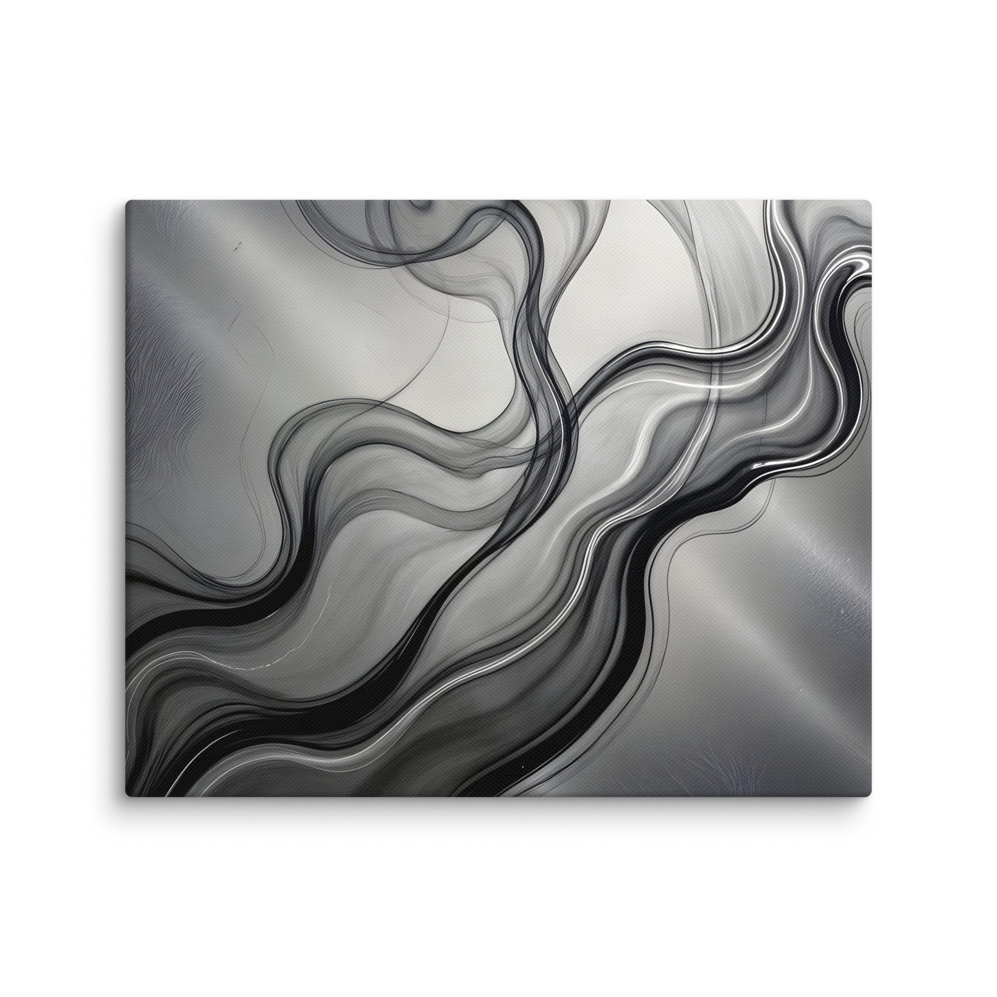 Smoke canvas print with product details shown in 30 x 30 inch statement piece