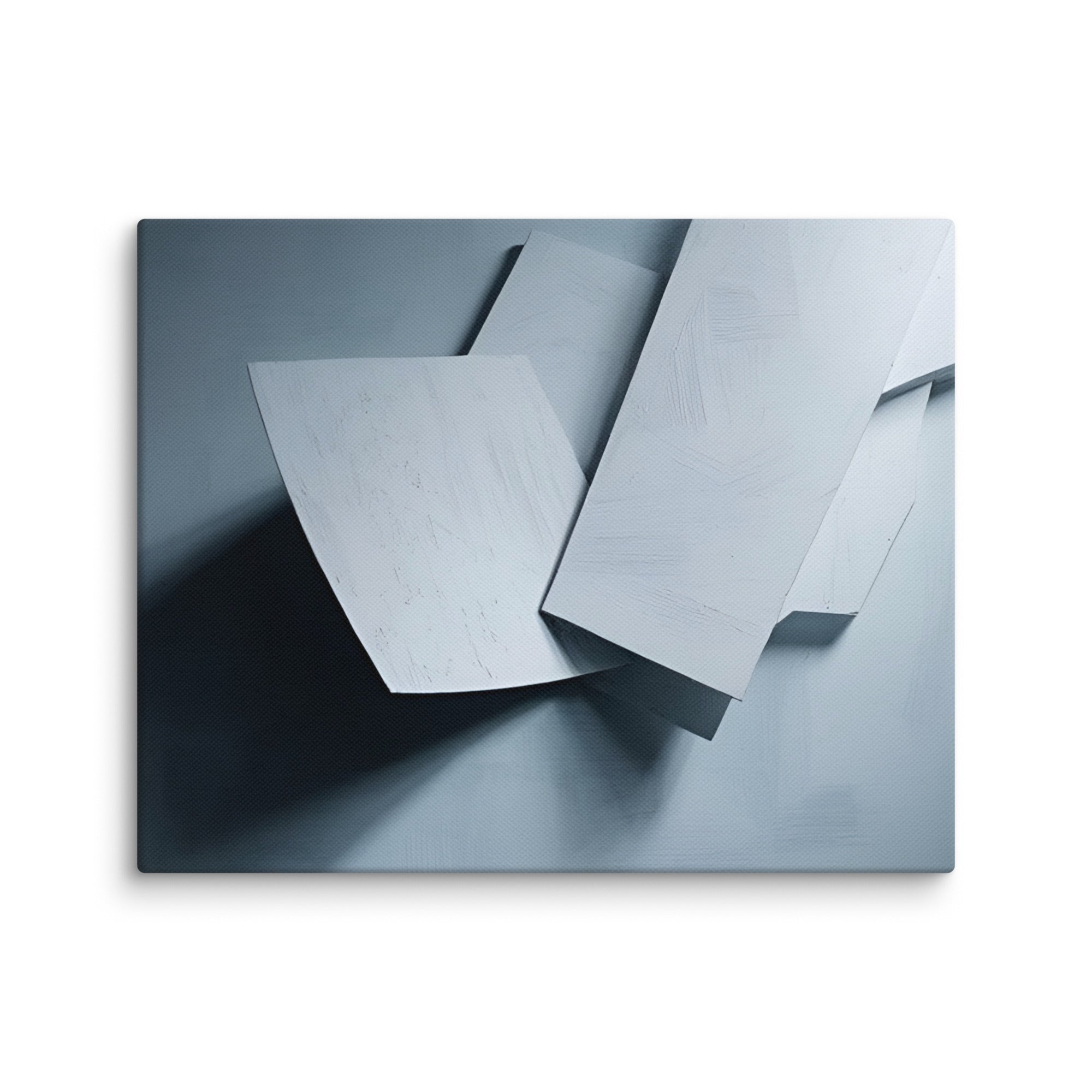 Silhouette canvas print with product details shown in 30 x 30 inch statement piece