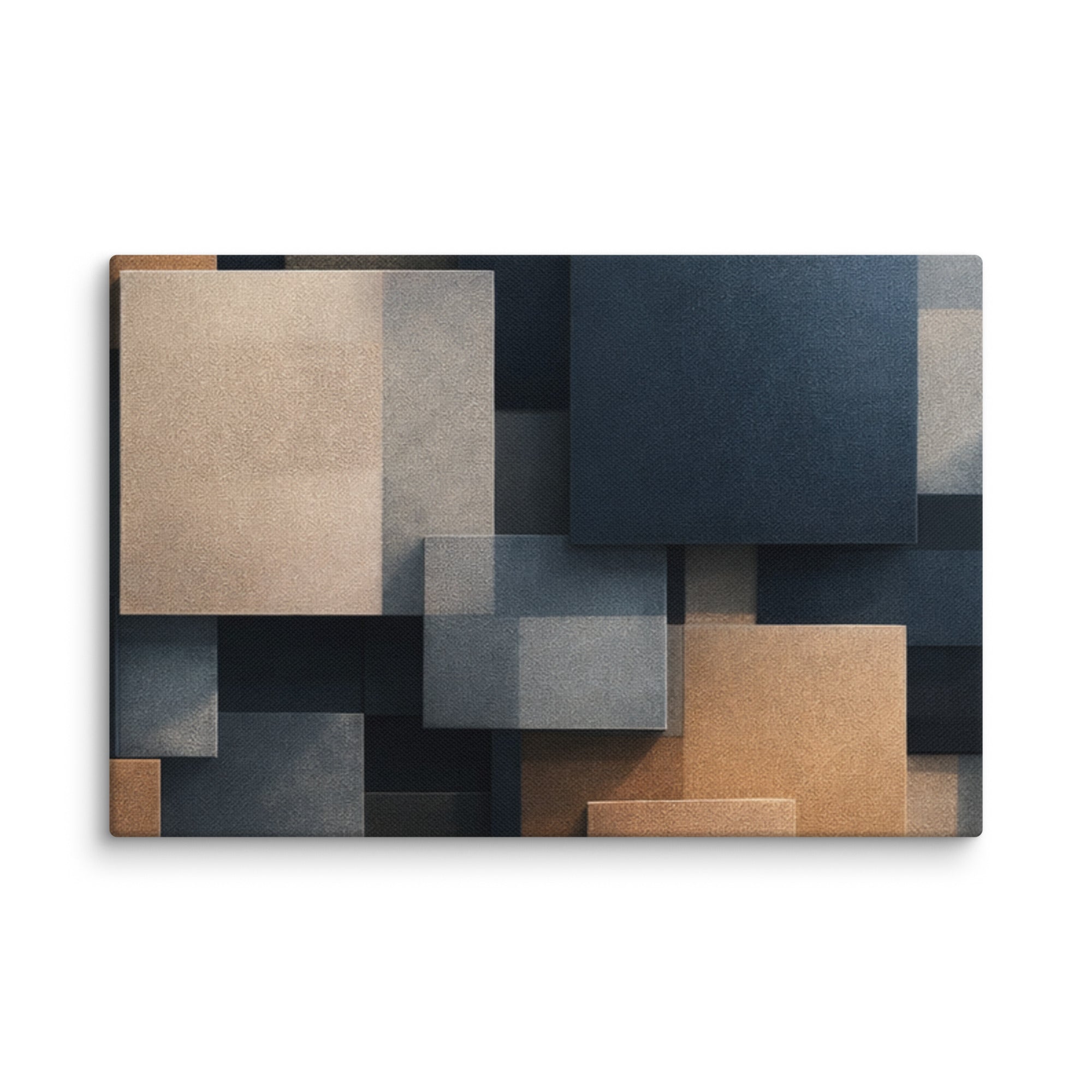Monolith canvas print with product details shown in 30 x 30 inch statement piece