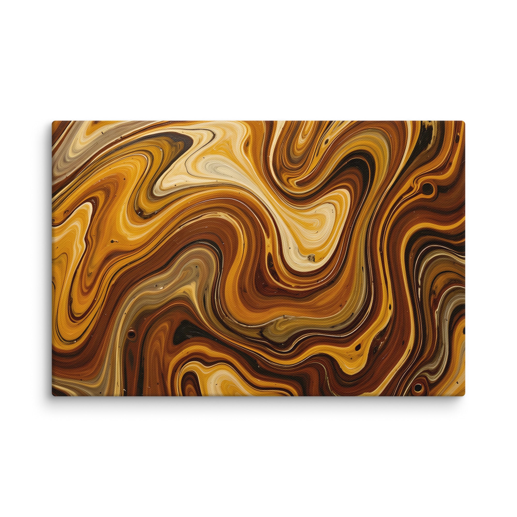 Molten Earth canvas print, wall display view in 30 x 40 inch statement piece