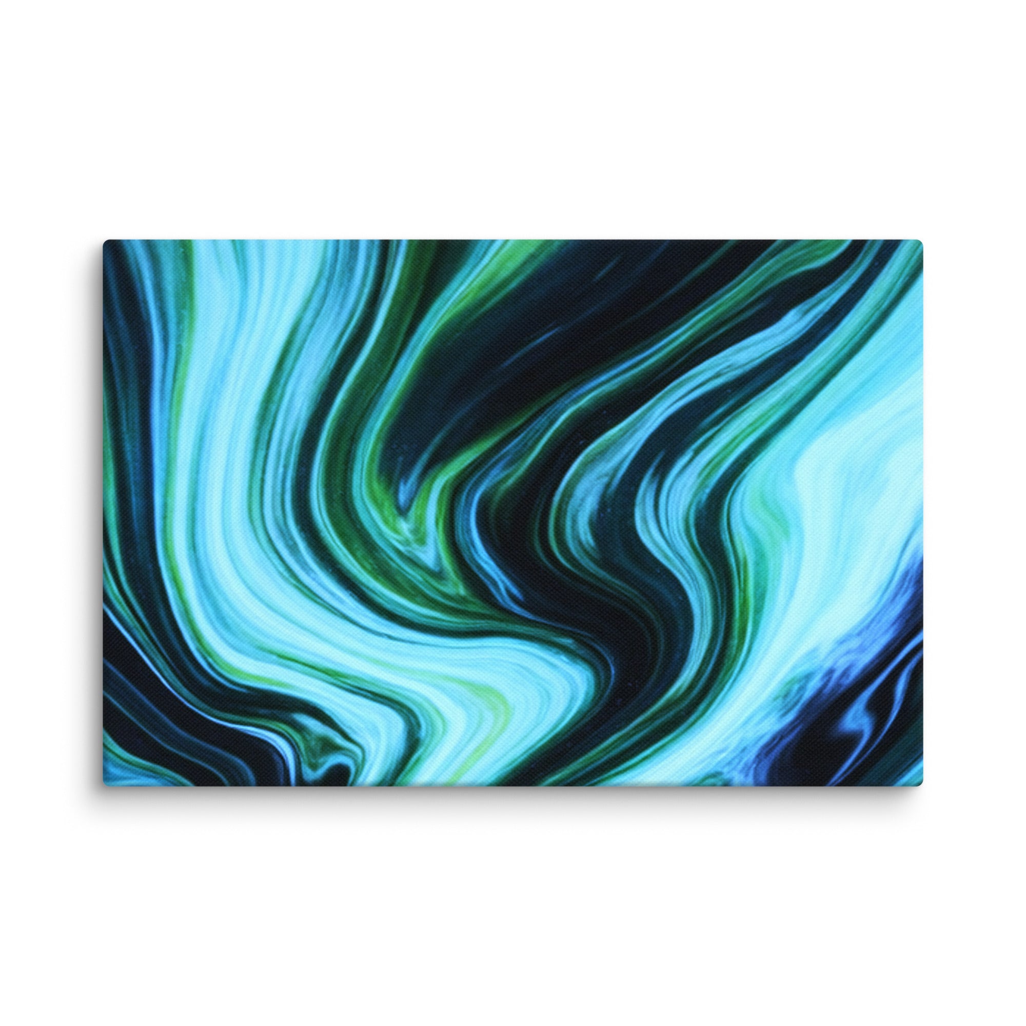Velocity canvas print with product details shown in 30 x 30 inch statement piece