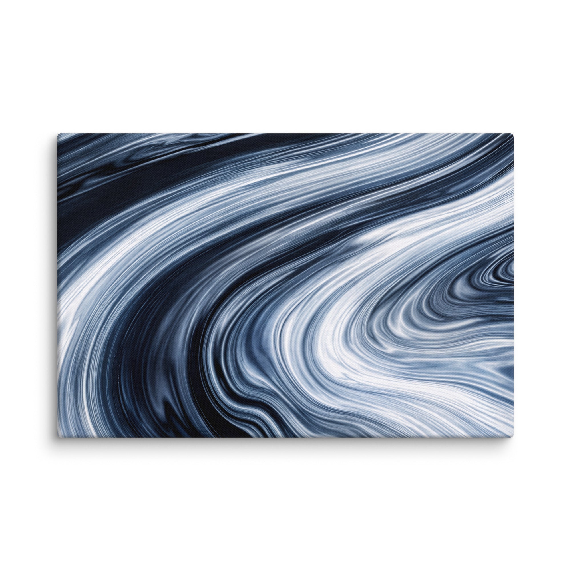 Vortex canvas print with product details shown in 30 x 30 inch statement piece