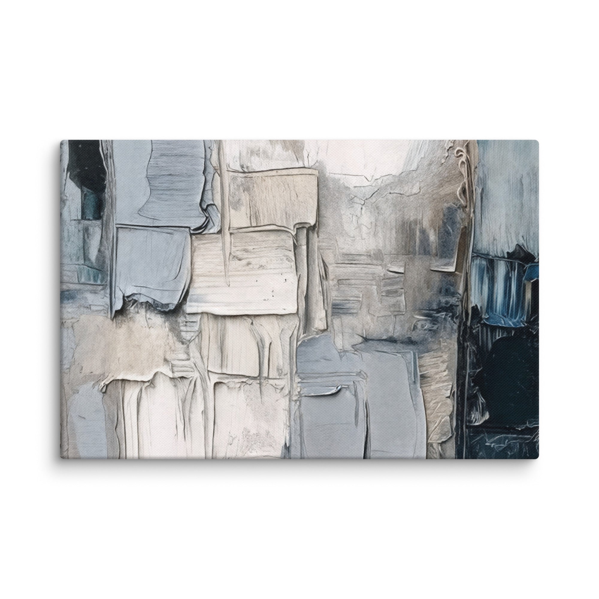 Haze canvas print with product details shown in 30 x 30 inch statement piece