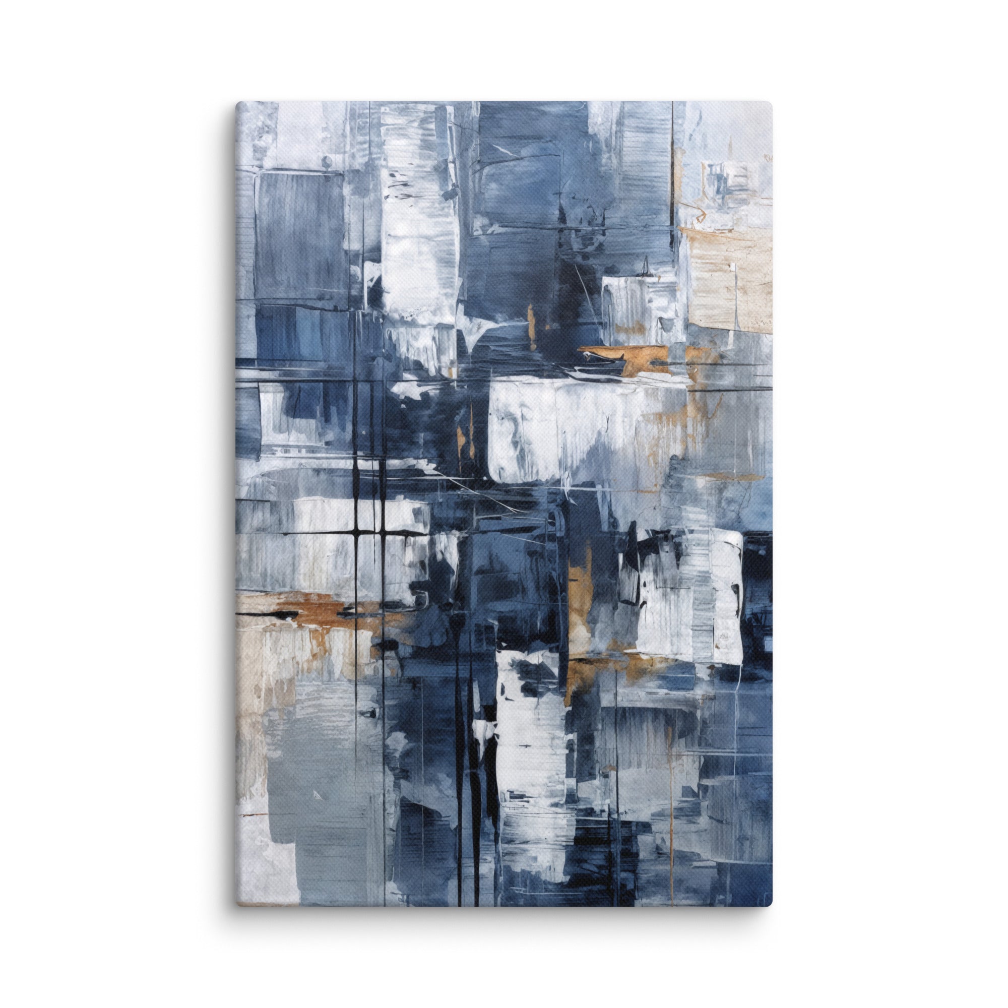 Push canvas print with product details shown in 30 x 30 inch statement piece