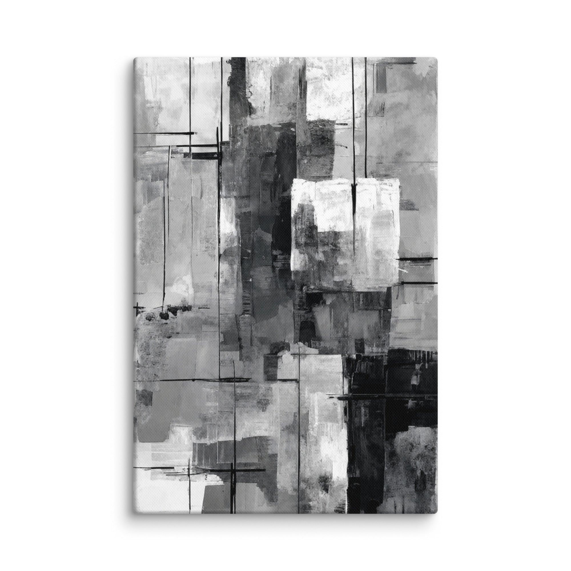 Align canvas print with product details shown in 30 x 30 inch statement piece