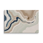Terrace canvas artwork with stepped stone-like shelves and warm mineral gradients, shown on white.
