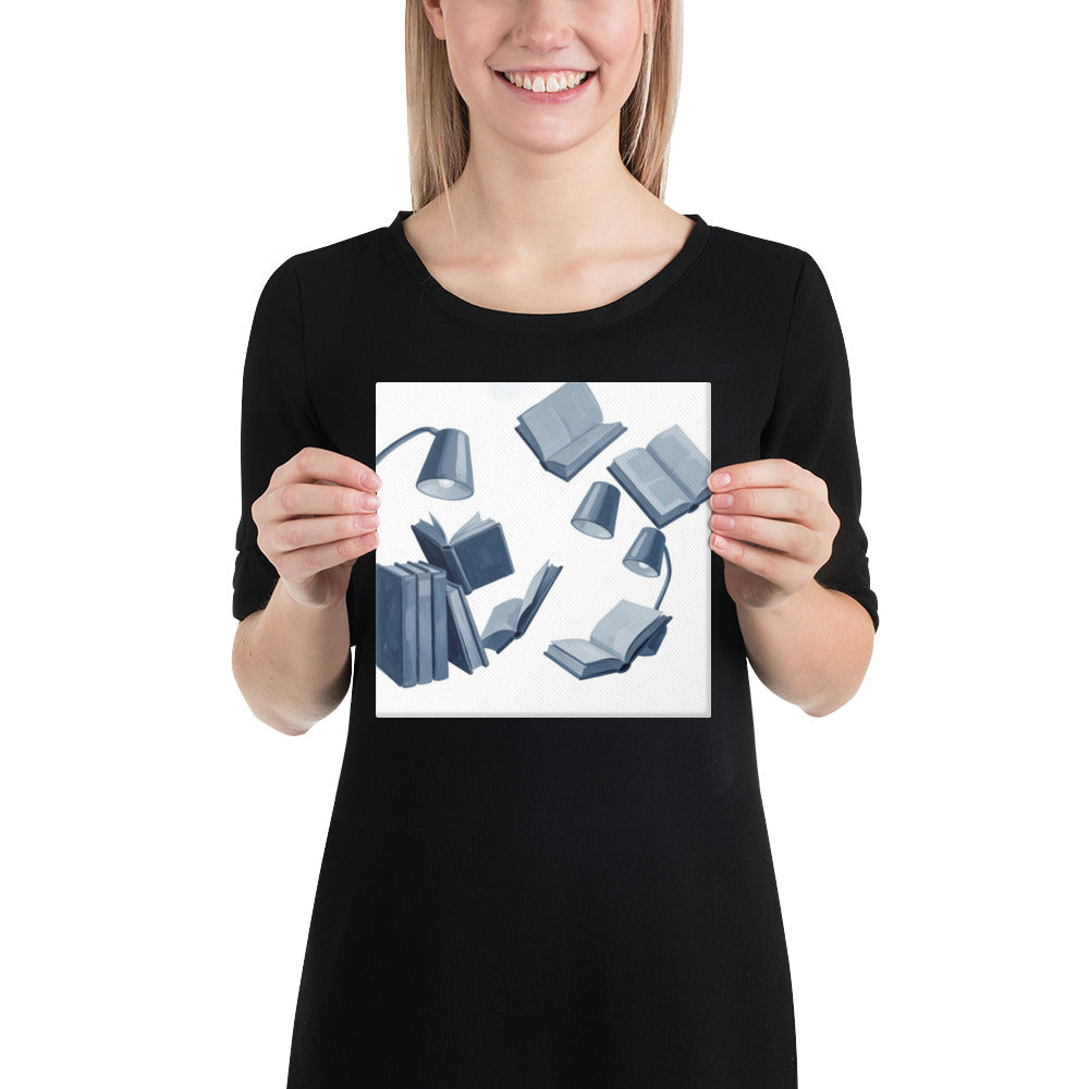 Slate X canvas print front-facing product image in 10 x 10 inch universal size