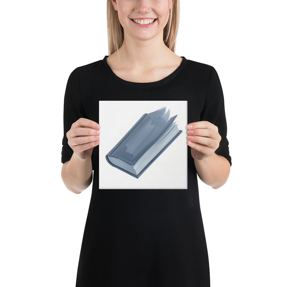 Slate XII canvas print front-facing product image in 10 x 10 inch universal size