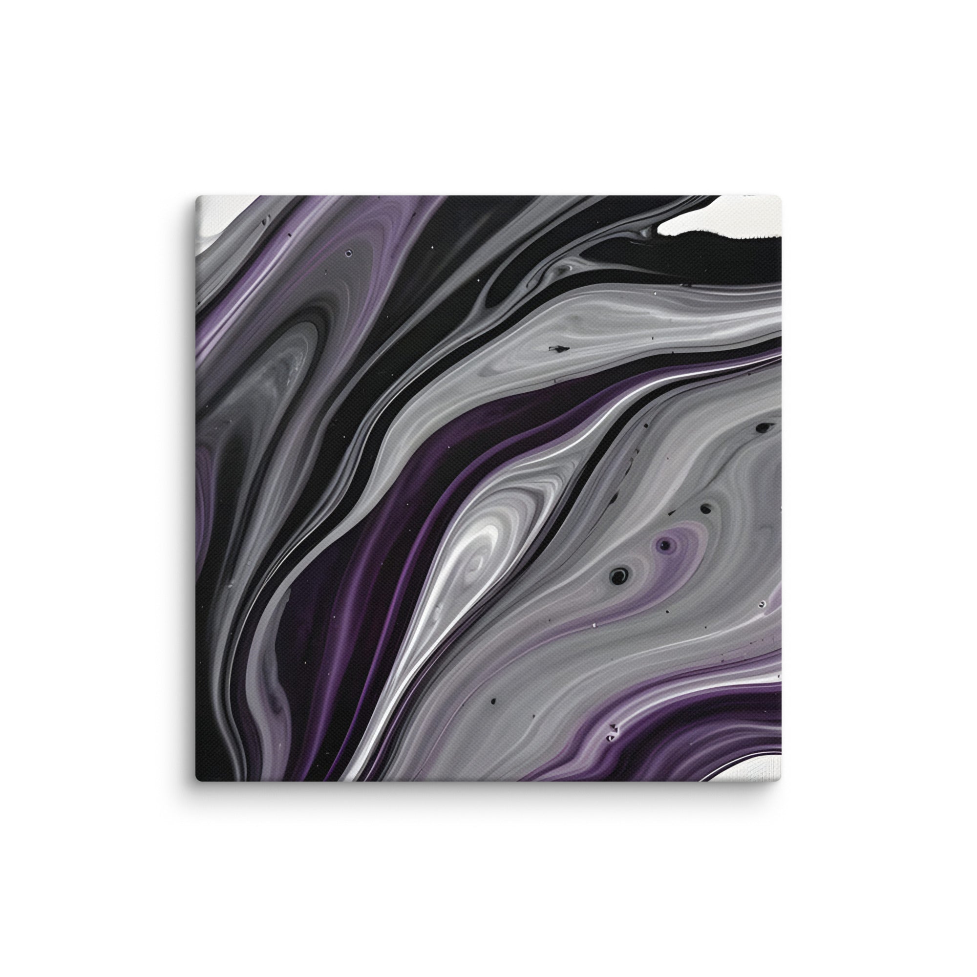 Amethyst Flow canvas print, wall display view in 30 x 40 inch statement piece