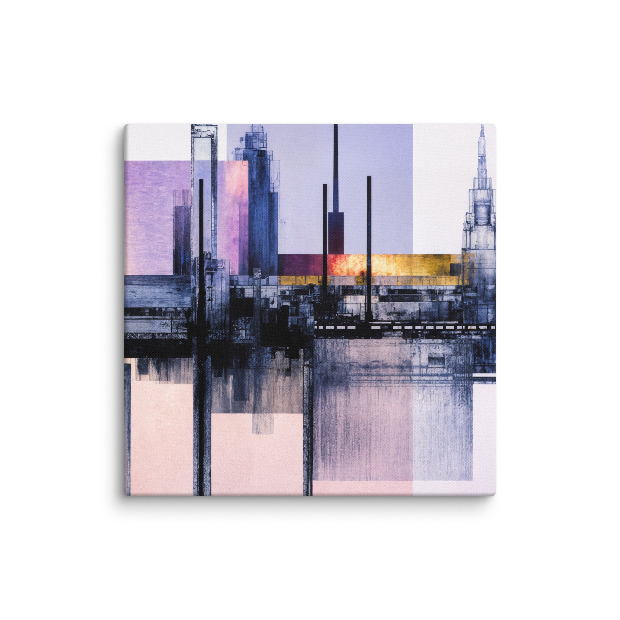 Escapes canvas print product mockup in 26 x 40 inch statement piece
