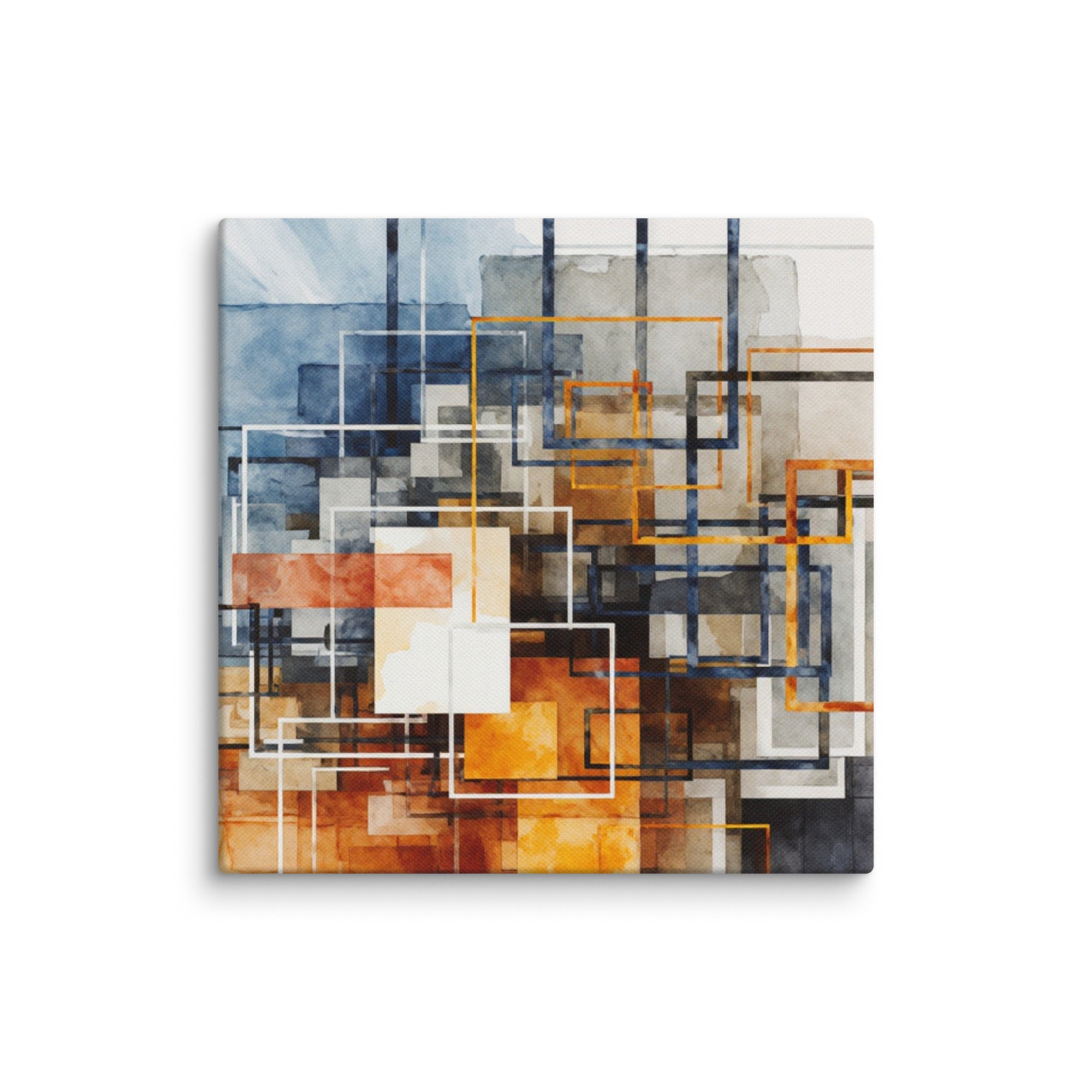 Stratum wall art product image as a canvas print in 8 x 8 inch universal size