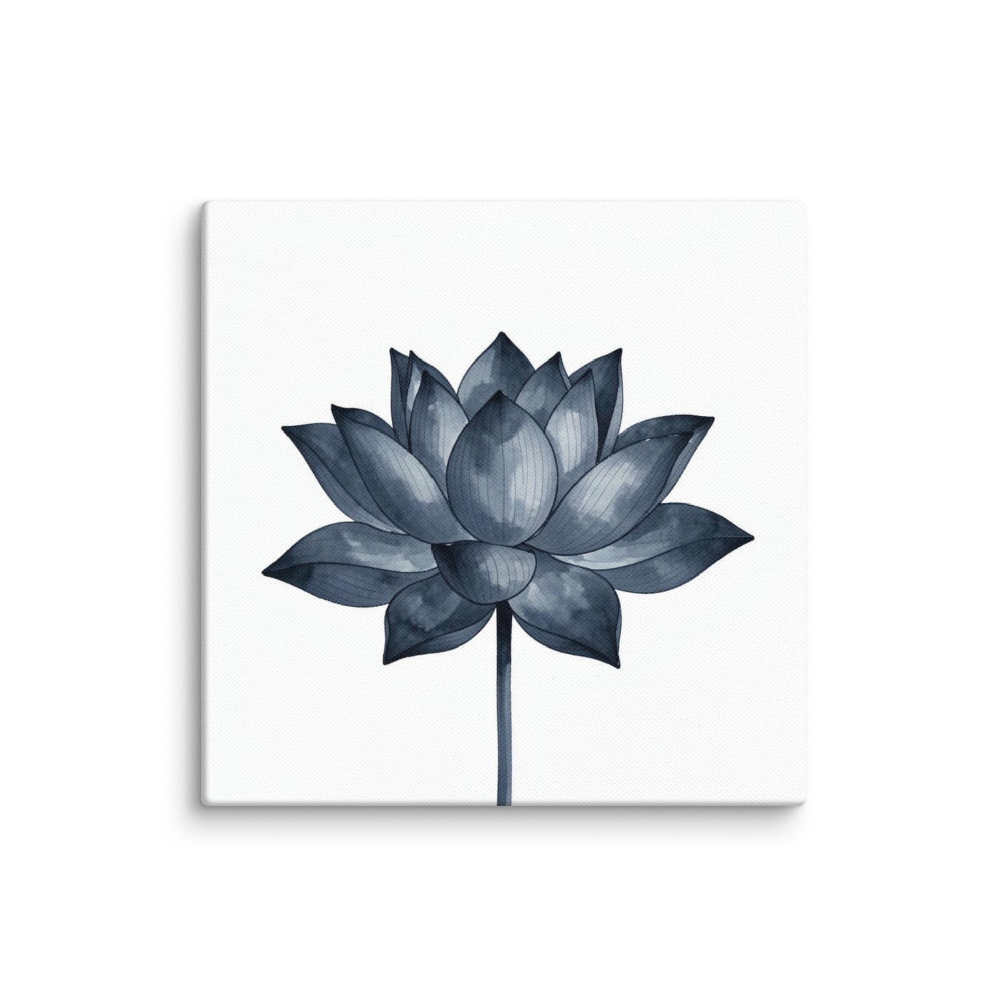 Slate V canvas print shown in wall display view in 6 x 6 inch universal size